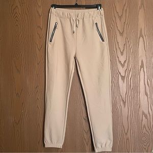 Kimberly C Size Medium Tan Joggers
